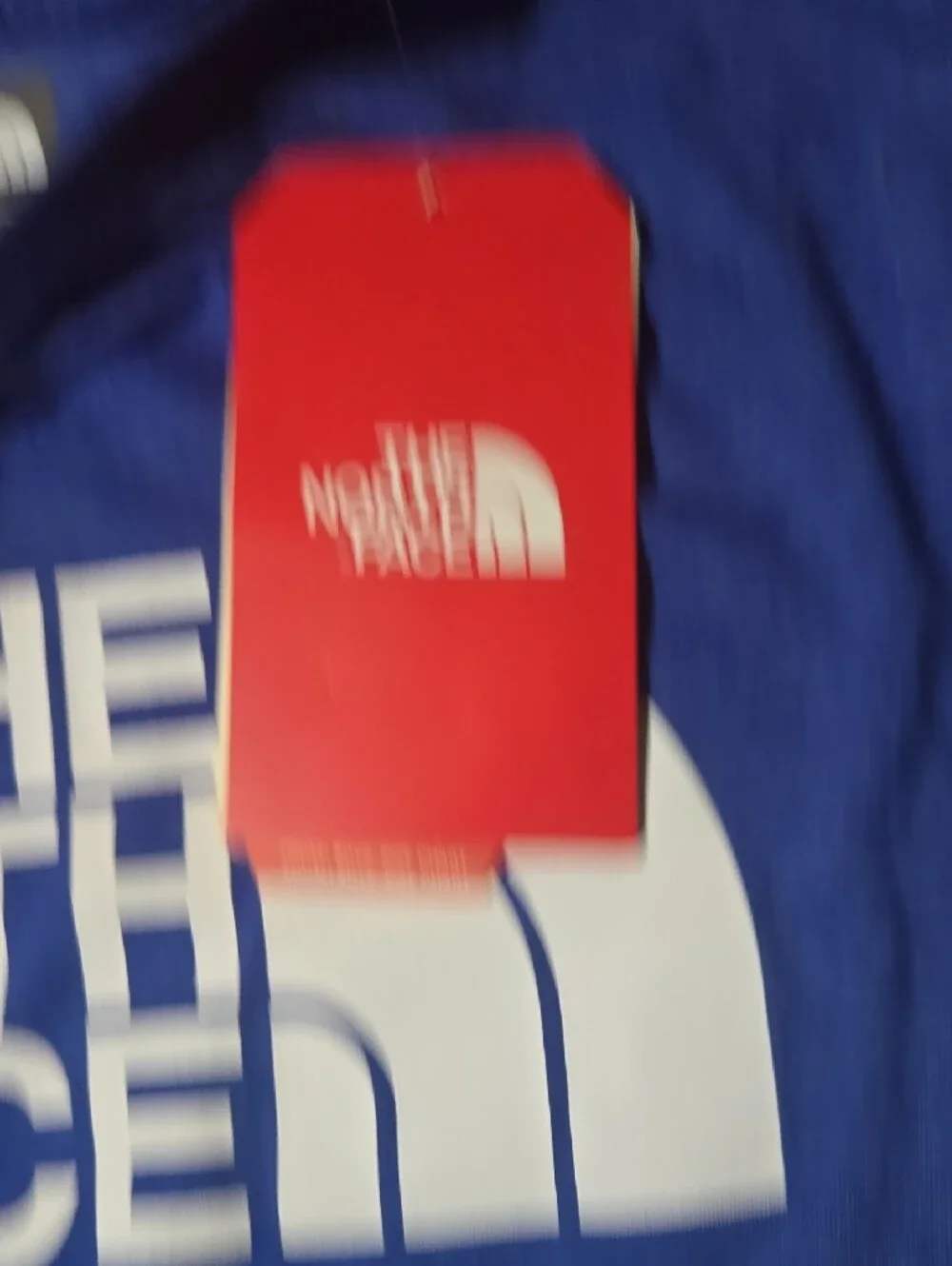Nwt The North Face Royal Blue Tee with White Logo Sz L